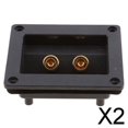 thumbnail image 1 of Estéreo para Coche Hugo Caja de Altavoz de 2 Vías Terminal Cuadrado Conectores de Copa de Resorte Color Negro 2 piezas, 1 of 10
