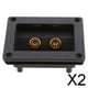 thumbnail image 1 of 2x Terminal de Caja de Estéreo para Automóvil Conectores Cuadrados Rojos 2 piezas, 1 of 8