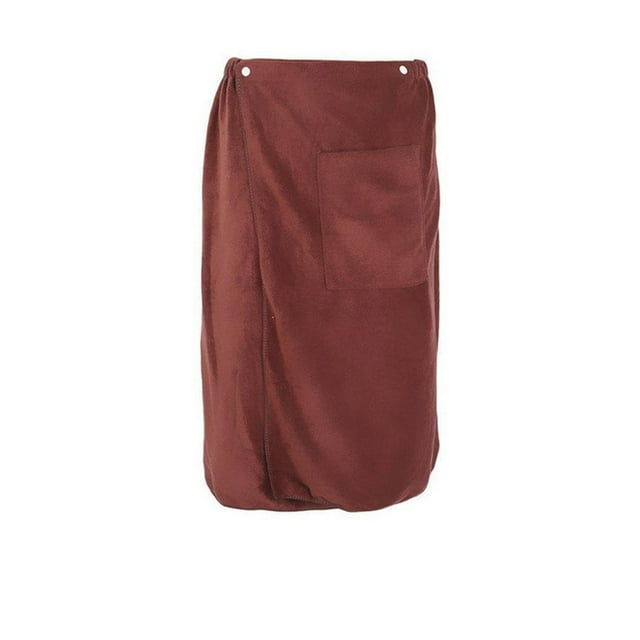 Mens Beach Towel Mens Bath Towel Beach Towel Wearable Bath Towel Soft and Absorbent Avoid Exposure Mens Bath Skirt with Pockets Three Colors 55.1X27.5In
