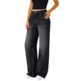 thumbnail image 2 of Aellinatey Jeans for Women High Waist Straight Wide Leg Jean Loose Stretchy Baggy Casual Pants with Pocket, 2 of 12