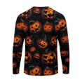 thumbnail image 7 of DORKASM Halloween Shirt for Mens Long Sleeve Quick-Dry Ghost Graphic Fashion Tops Crew Neck Spooky 2026 Vintage Tee Scary Fall Winter Pumpkin Clothes Red 2XL, 7 of 7