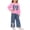Hot Pink, variant on Cethrio Girls Cotton Outfit Sets, 2 Piece Casual Long Sleeve Fall Girls' Clothing Sets Pink Size 6