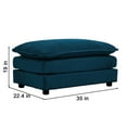 thumbnail image 5 of 76.7" Deep Seat Sectional Cloud Sofa Sleeper, 4 Seat Modular Couch Bed with 2 Ottomans & Soft Pillows, Modern Upholstered Loveseat Sofa for Living Room, Apartment, 5 of 9