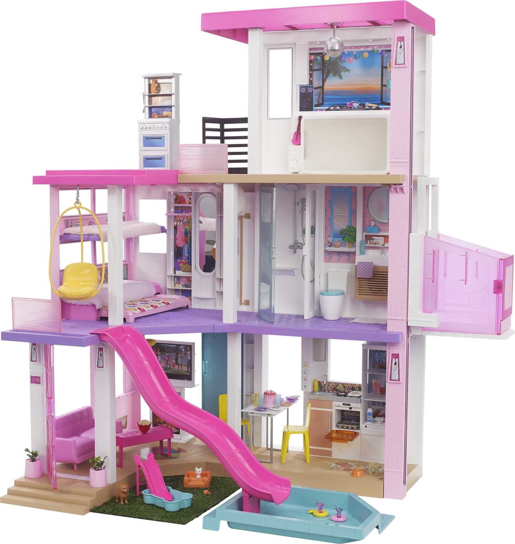 Barbie Dreamhouse Doll Playset Girls 3 Story with Accessories GNH53 