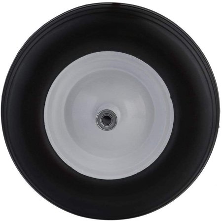 14.2" Flat Free Wheel Barrow Wheelbarrow Tire Solid Foam 5/8 Axle Cart Wagon New
