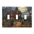 thumbnail image 5 of WOBOGO A Haunted House 2-hole Switch Plates PC Flame Retardant Plastic Material Glossy Finish Smooth Touch 4.56x4.48x0.27in, 5 of 8