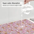 thumbnail image 5 of Fuzoiu Seafood Print Absorbent, Reversible Microfiber Dish Drying Mat for Kitchen, Dish Drying Pad for Dishes, Utensils, Pots and Pans, Extra Large 18 Inch x 24 Inch, 5 of 7
