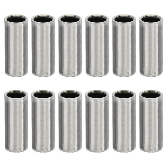 M6 Steel Spacers, 12 Pcs Metal Spacers Steel 6.2mm ID x 8mm OD x 20mm L Screw Standoff Round for 1/4in or M6
