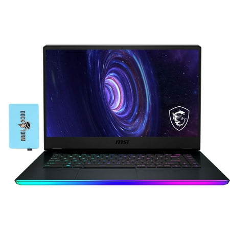 MSI GE66 Raider Gaming & Entertainment Laptop (Intel i9-11980HK 8-Core, 32GB RAM, 2X 1TB R0 SSD, RTX 3080 Max-Q, 15.6" 4K UHD (3840x2160), WiFi, Bluetooth, Win 10 Multi-Language) with Hub