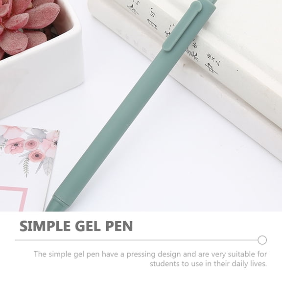 Toyvian 5pcs Portable Gel Pens for Students Smooth Writing Press Type