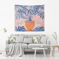 thumbnail image 2 of Yayeee Tapestry Wall Hanging for Bedroom 60" x 40" Living Room Home Wall Art Decor, Pink Leaves, 2 of 7
