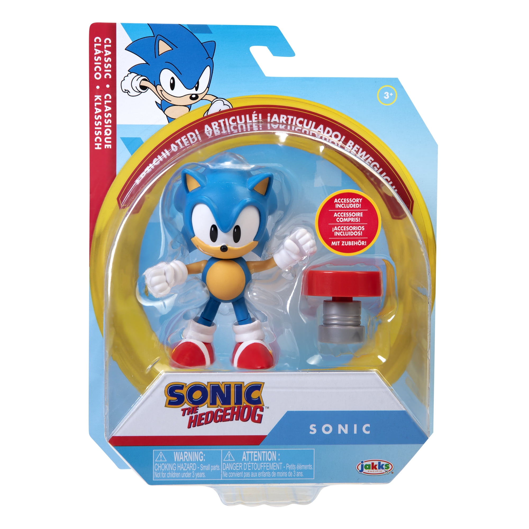 lekken Geneigd zijn Productie Sonic the Hedgehog 4 inch Action Figure - Classic Sonic - Walmart.com