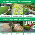 thumbnail image 5 of 3ft*16ft Garden Weed Barrier Landscape Fabric, Heavy Duty & Ultra Thick, Premium Weeds Control for Flower Bed, Pavers and Other Outdoor Projects, Black, 5 of 6