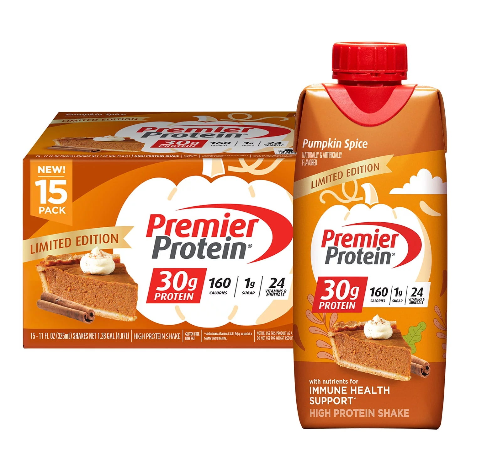 Premier Protein 30g High Protein Shake Pumpkin Spice 11 Fl Oz 15 pumpkin-spice-protein-bites-shellymade