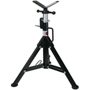 B&B Pipe 3900 High-Profile Adjustable Pipe Jack Stand with V-Head Folding Legs