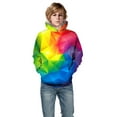 thumbnail image 3 of ZMHEGW Youth Teen Boys Girls Digital Galaxy Printing Hoodie Sweatshirt Pullover Outfits, 3 of 7