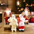 thumbnail image 4 of ~ 4 piezas de muñeco de Papá Noel, regalo de Navidad para niños, decoraciones para árboles de Navidad 2024, suministros para fiestas en el hogar, figuras decorativas, 4 of 5