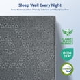 thumbnail image 2 of Bestier Bamboo Mattress Topper Twin Size 3 Inch | Upgraded Cooling Gel Memory Foam Bed Pad & Bamboo Charcoal Washable Cover for Back Pain Relief, Gray, 2 of 11