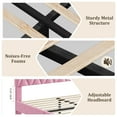 thumbnail image 7 of Gaderth Upholstered Bed Frame with Headboard, Upholstered Bed Platform With Soft Fabric Tufted Headboard,Noise-Free, No Box Spring Needed, Beige, 7 of 7