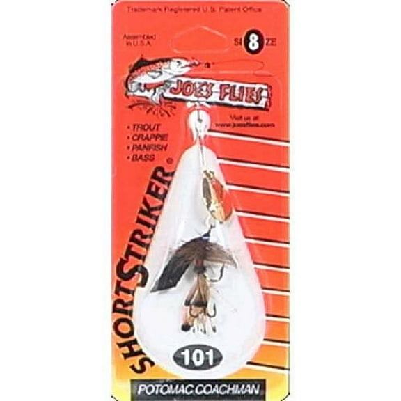 Joe's Flies Inline Spinner Short Striker Size 8 Brown/Red