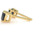 thumbnail image 2 of Lab-Created Sapphire 5mm Heart Stud Earrings in 14k Yellow Gold, 2 of 4