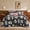 Black, variant on Regency Heights Queen Size Floral Velvet Bed-in-a-Bag, 10-Piece Black Reversible Queen Bedding Set, Comforter with Sheet Set