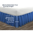 thumbnail image 5 of SGI Bedding 16 Inch Ruffled Bedskirt | Microfiber Ruffled Bed Skirt | Fade-Resistant, Wrinkle-free, Anti-static, Decorative, Extra Storage Space, Clutter-Free |Olympic Queen, Egyptian Blue, 5 of 8