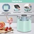 thumbnail image 3 of Maquina de Helados VAVSEA de 1700ML, 2 en 1 Maquina para Helados Eléctrica con Pantalla LED y Temporizador, Recipiente Congelador con Doble Aislamiento para Helado, Yogur Helado y Sorbete, Verde Menta, 3 of 7
