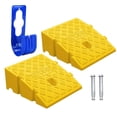 thumbnail image 1 of 2Pack Curb Ramp with one Large Hose Hook, Portable Lightweight Heavy Duty Plastic Driveway Curb Ramps for Low Cars,Motorcycle Ramp,Curb Ramps (4.33 inch High), 1 of 4