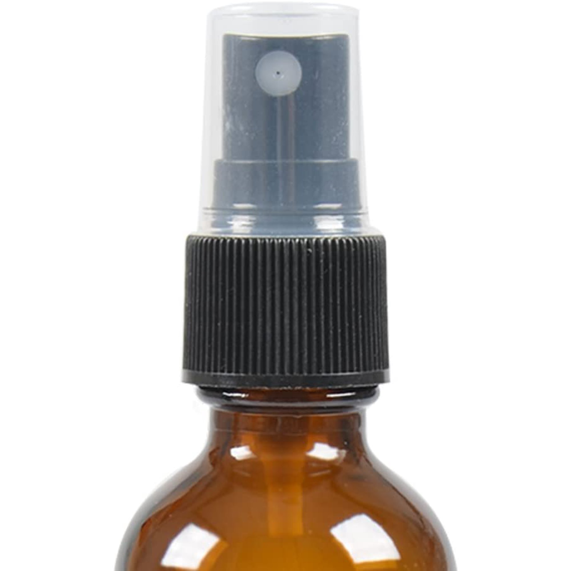 Clear Glass Perfume Bottle With White Fine Mist Spray - .14 Oz / 4 Ml