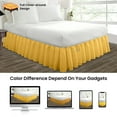 thumbnail image 4 of SGI Bedding 11 Inch Ruffled Bed Skirt | Microfiber Bed Skirt | Fade Resistant, Wrinkle Free, Anti-static, Decorative, Extra Storage Space, Clutter-Free |Olympic Queen, Golden, 4 of 8