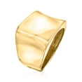 thumbnail image 5 of Ross-Simons Italian 18kt Gold Over Sterling Asymmetrical Square-Top Ring, Women's, Adult, 5 of 5