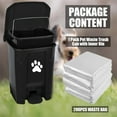 thumbnail image 7 of Dog Poop Trash Can Outdoors Pet Waste Station with Lid Dog Waste Disposal Container with Removable Inner Bin Bucket Hands-Free Pedal Garden Yard Home with Waste Bags, Black, 7 of 7