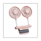 thumbnail image 2 of Ventilador de pantalla para oficina, estudiantes, USB, eléctrico, doble ventilador, rosa, 2 of 8