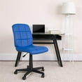 thumbnail image 6 of UrbanPro Mid Back Quilted Office Swivel Chair in Blue, 6 of 6