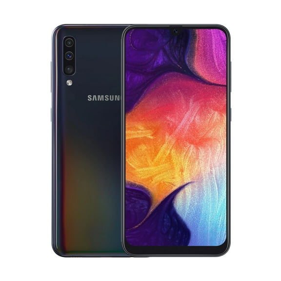 Restored Samsung Galaxy A50 64GB Fully Unlocked Phone Black (LCD SHADOW) (Refurbished)