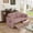 Pink, variant on Modern 2 Seater Sofa with USB Charging, Chenille Couch with Storage and Cup Holder for Living Room Apartment, Pink