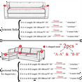 thumbnail image 3 of Sofa Cover Sofa Seersucker Textured Sofa Protector with Pleated Skirt for L-Shape U-Shape & Sectional Sofa,2 Seater, 3 of 3