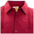 thumbnail image 2 of Manchester Guayabera Tallas Extras  Vino, XXG Manchester 3621H, 2 of 4