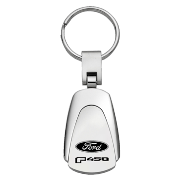 Ford F-550 Logo Silver Teardrop Key Chain Fob Official Licensed