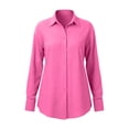 thumbnail image 7 of ThriftyPlait Button Up Shirt For Women Casual Cotton Textured Long Sleeve Tunic Tops Trendy Loose Fit Comfy Vacation Daily Wear Tops, 7 of 7
