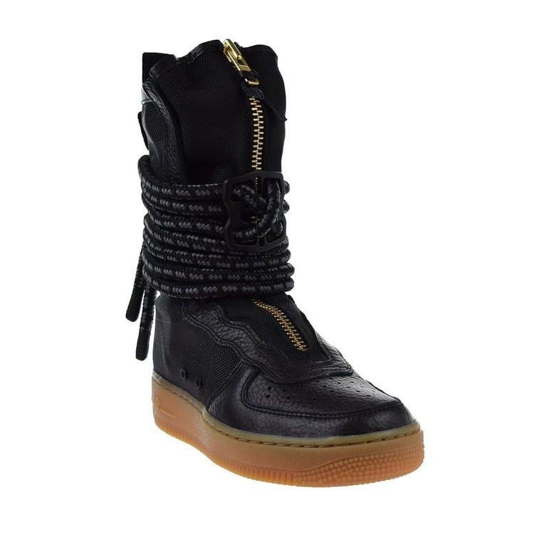 Nike SF Air Force 1 High Top Womens Boots Black Gum Light Brown