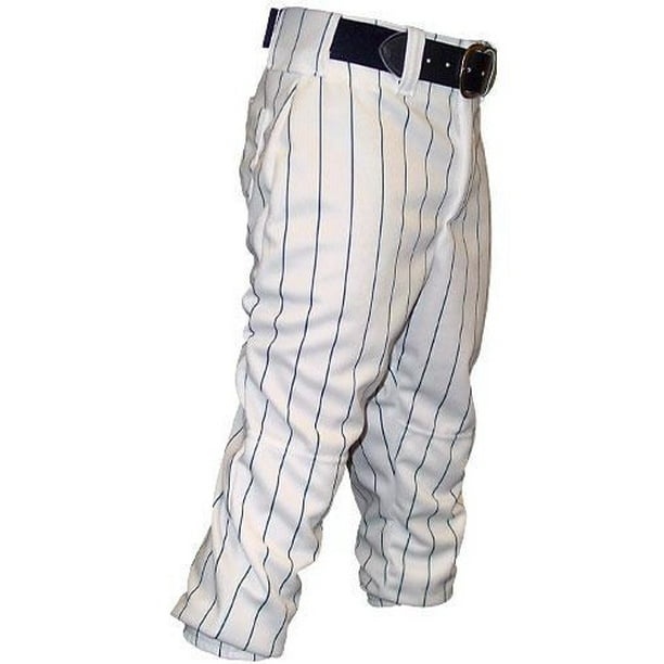 Pinstripe Baseball Pant AdultColorWhite/Navy,SizeLRG