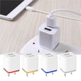 thumbnail image 3 of Cateissary UE enchufe 3.1A Universal 2 puertos USB de pared adaptador de viaje para Teléfono y Comunicación No.2, 3 of 6