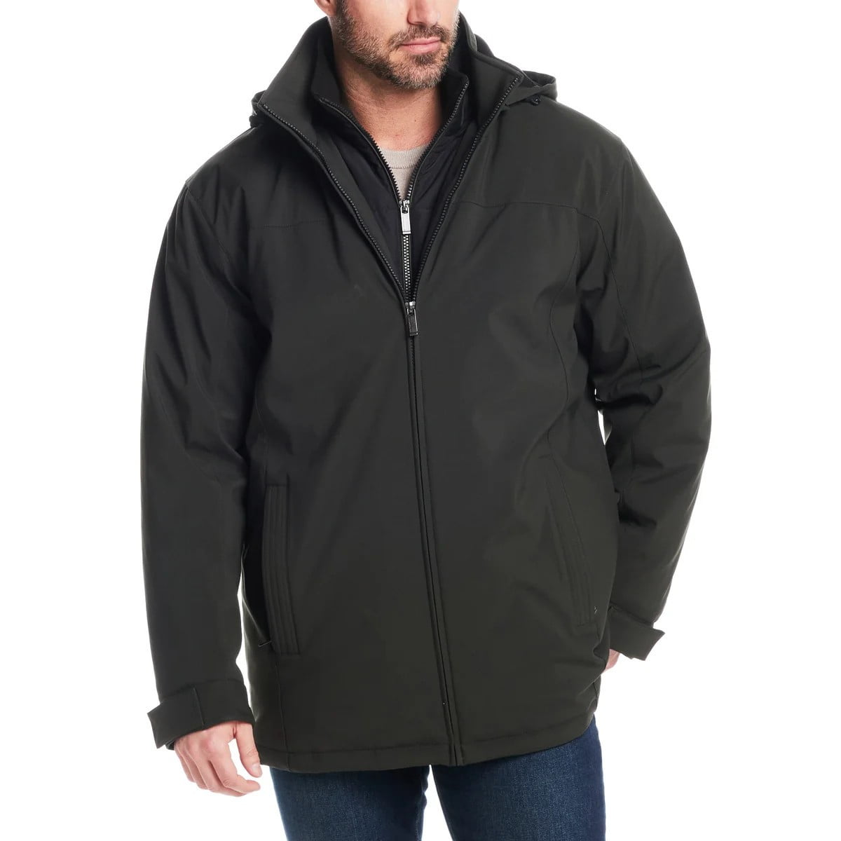 Walls Workwear Men's Insulated Flex Duck Hooded Work Coat
