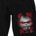 thumbnail image 2 of Chucky Scary Face Men's Black Sleep Pajama Shorts-XXL, 2 of 5