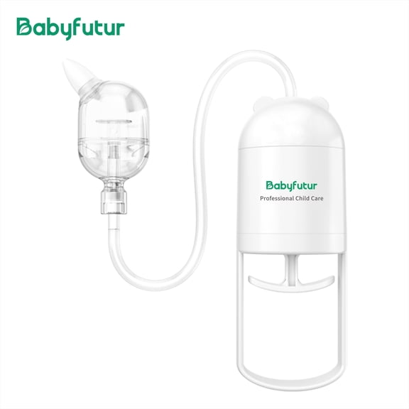 Babyfutur Baby Manual Nasal Aspirator, Soft Silicone Nose Cleaner, Non-Invasive for Newborns, Infants and Toddlers