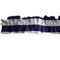 thumbnail image 2 of 2" Wide Large Stripes Cotton Curtain Sleeve Topper Window Treatment, 2 of 4