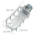 thumbnail image 3 of sink sponge rack stand kitchen faucet storage rack sponge and towel rack drain basket home kitchen dish drying rack stainless steel large drying rack collapsible stainless steel roll up dish rack, 3 of 4