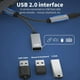 thumbnail image 4 of Cable Adaptador de Carga USB C OTG 2 en 1 PD 60W Tipo C A USB 2.0 Convertidor de Datos para para para Laptop B, 4 of 5